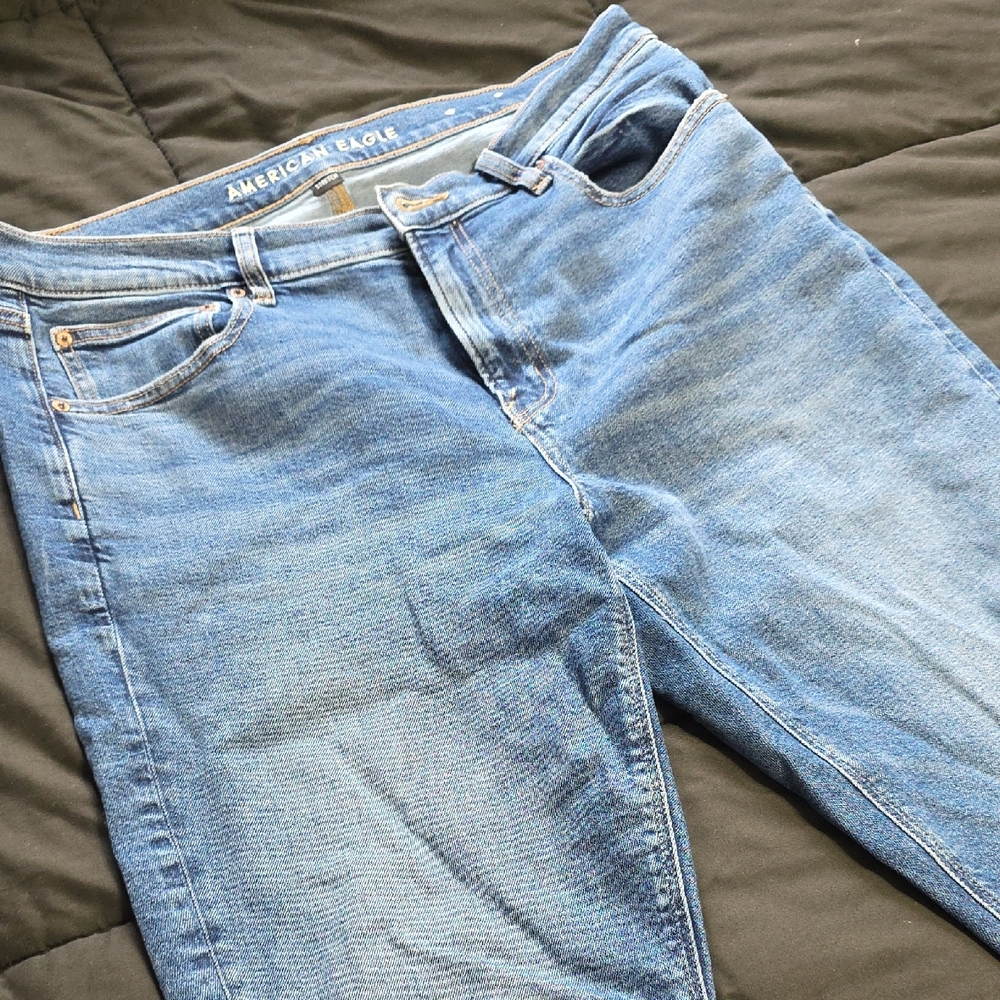 American Eagle Outfitters Blue Skinny Jeans Size 14 Reg. Womens - Picture 6 of 10